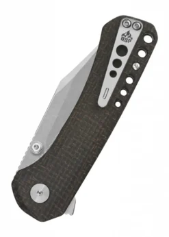 Taschenmesser Kestrel, stonewashed Klinge, brauner Micarta Griff