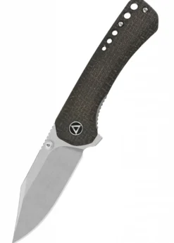 Taschenmesser Kestrel, stonewashed Klinge, brauner Micarta Griff
