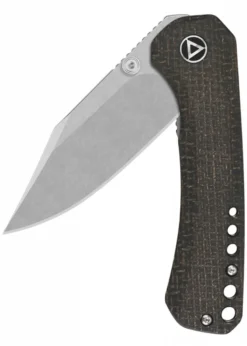 Taschenmesser Kestrel, stonewashed Klinge, brauner Micarta Griff