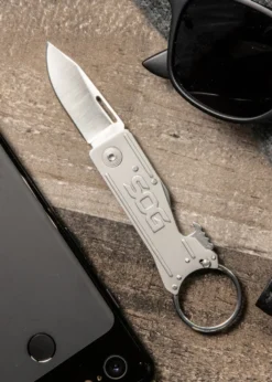 Taschenmesser Keytron, Satiniert, SOG