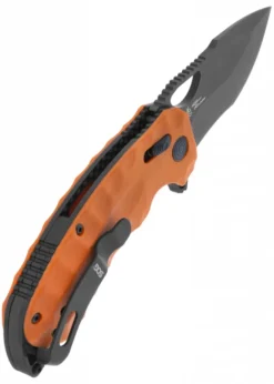 Taschenmesser Kiku XR LTE - Orangenes G10 + Karbon, SOG
