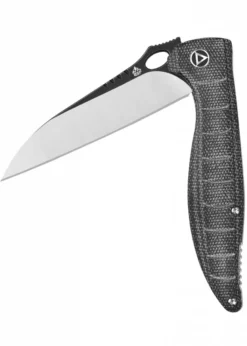 Taschenmesser Locust, schwarze - satinierte Klinge, schwarzer Micarta Griff