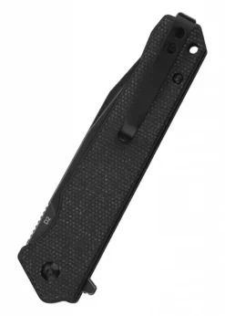Taschenmesser Mamba V2, schwarze stonewashed Klinge, schwarzer Micarta-Griff