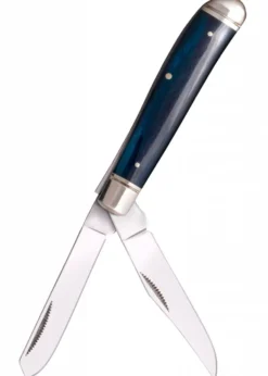Taschenmesser Mini Trapper, blauer Knochen-Griff