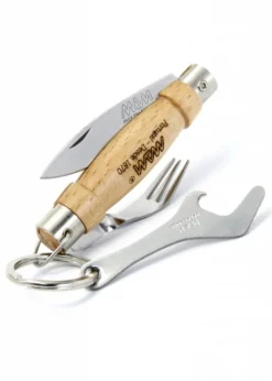 Taschenmesser mit Gabel und Flaschenöffner