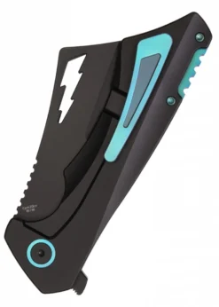 Taschenmesser Nemley Cleaver, Exclusive, Black PVD, Blue Ano