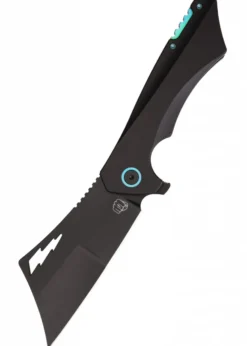 Taschenmesser Nemley Cleaver, Exclusive, Black PVD, Blue Ano