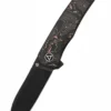 Taschenmesser Otter, schwarze stonewashed Klinge, Griff mit Kupfer-Folie