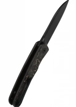 Taschenmesser Otter, schwarze stonewashed Klinge, Griff mit Kupfer-Folie