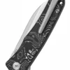 Taschenmesser Otter, S35VN satinierte Klinge, Aluminium Foil CF Griff
