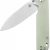 Taschenmesser Parrot, satinierte Klinge, Jade G10 Griff