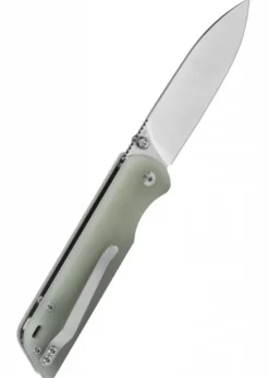 Taschenmesser Parrot, satinierte Klinge, Jade G10 Griff