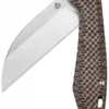 Taschenmesser Pelican, satinierte Klinge, braun texturierter Micarta Griff