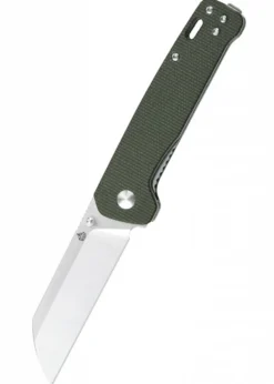 Taschenmesser Penguin, D2 satinierte Klinge, Grüner Micarta Griff