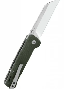 Taschenmesser Penguin, D2 satinierte Klinge, Grüner Micarta Griff