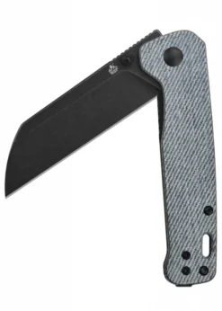 Taschenmesser Penguin, D2 schwarze stonewashed Klinge, Denim Micarta Griff