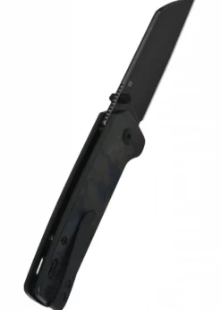 Taschenmesser Penguin, D2 schwarze stonewashed Klinge, G10 mit Karbon-Einlage
