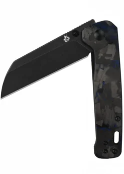 Taschenmesser Penguin, D2 schwarze stonewashed Klinge, G10 mit Karbon-Einlage