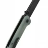 Taschenmesser Penguin, D2 schwarze stonewashed Klinge, Jade G10 Griff