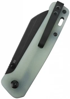 Taschenmesser Penguin, D2 schwarze stonewashed Klinge, Jade G10 Griff