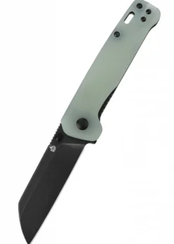 Taschenmesser Penguin, D2 schwarze stonewashed Klinge, Jade G10 Griff