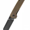 Taschenmesser Penguin, D2 schwarze stonewashed Klinge, Messing Griff