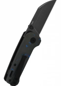 Taschenmesser Penguin Mini, schwarze stonewashed Klinge, Kohlefaser-Griff