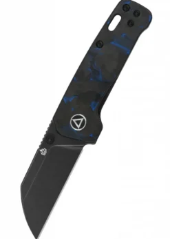 Taschenmesser Penguin Mini, schwarze stonewashed Klinge, Kohlefaser-Griff