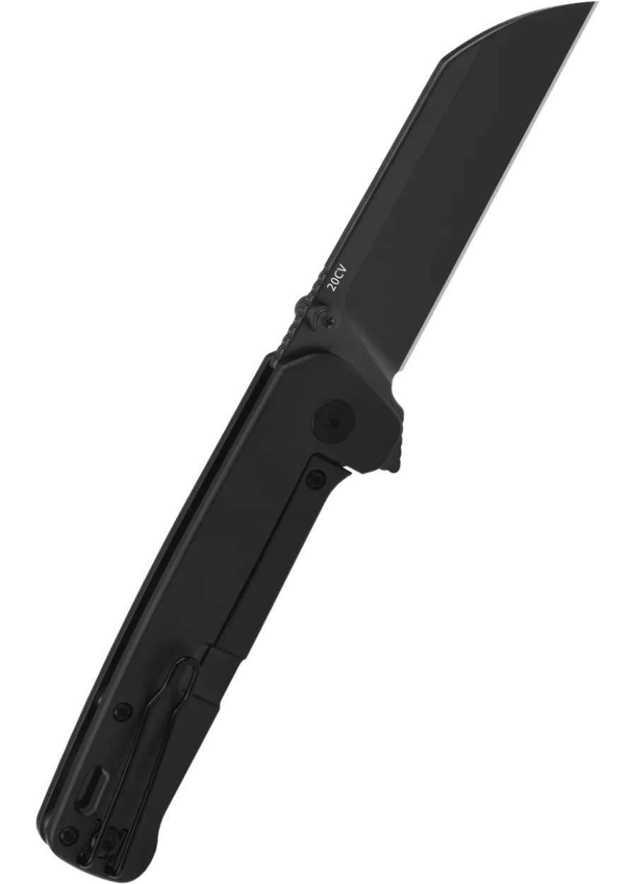 Taschenmesser Penguin Plus, schwarze Klinge, schwarzer Titan-Griff