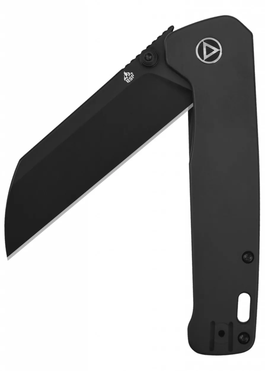 Taschenmesser Penguin Plus, schwarze Klinge, schwarzer Titan-Griff