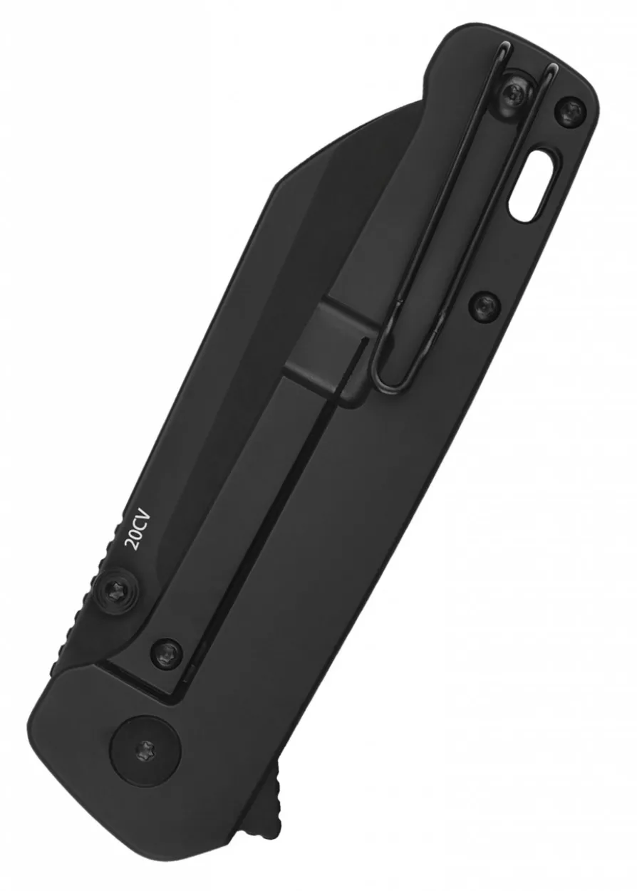 Taschenmesser Penguin Plus, schwarze Klinge, schwarzer Titan-Griff