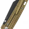Taschenmesser Penguin, schwarze stonewashed Klinge, bronze Titan-Griff
