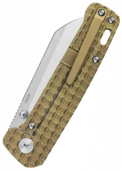 Taschenmesser Penguin, 2tone satinierte Klinge, bronze Titan Griff