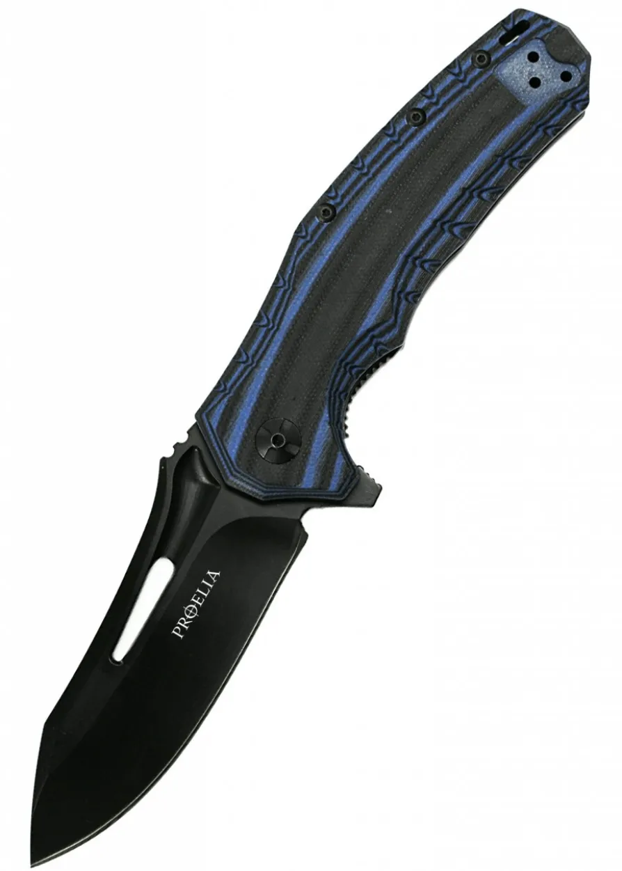 Taschenmesser Proelia Drop Point, matt-schwarz, Defcon