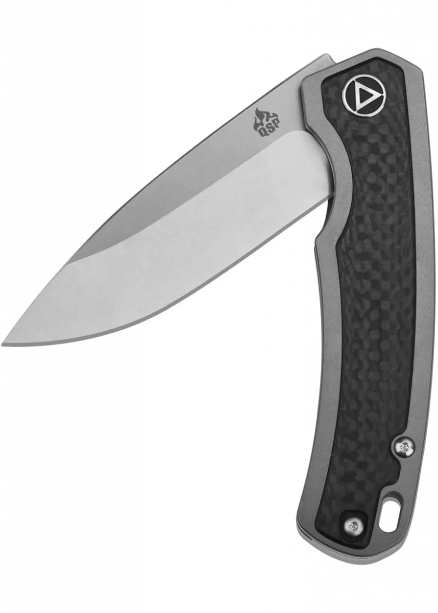 Taschenmesser Puffin - stonewashed Klinge, gestrahlter Titangriff