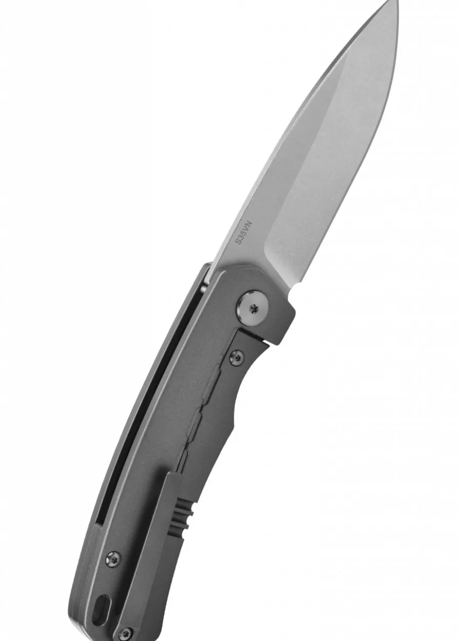 Taschenmesser Puffin - stonewashed Klinge, gestrahlter Titangriff