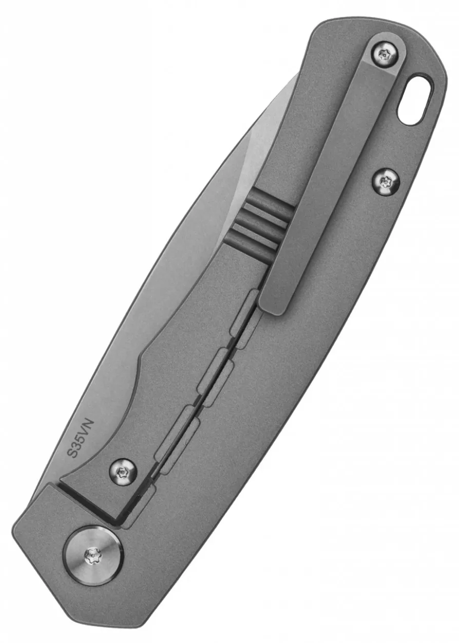 Taschenmesser Puffin - stonewashed Klinge, gestrahlter Titangriff