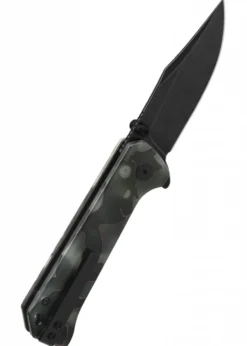 Taschenmesser QSP Grebe Button Lock, Raffir Resin Griff