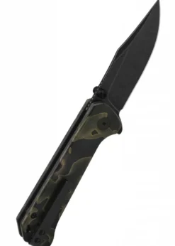 Taschenmesser QSP Grebe Button Lock, Noble Raffir Resin Griff