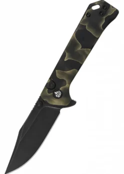 Taschenmesser QSP Grebe Button Lock, Noble Raffir Resin Griff