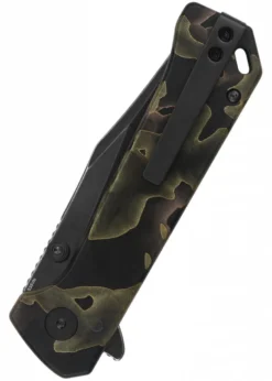 Taschenmesser QSP Grebe Button Lock, Noble Raffir Resin Griff