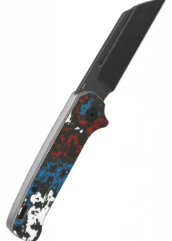 Taschenmesser QSP Penguin Slip Joint, Fat Carbon, blau, rot