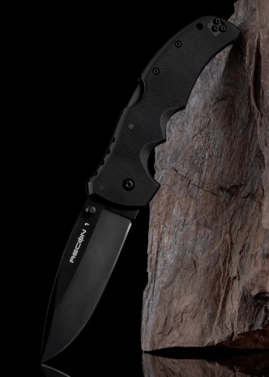 Taschenmesser Recon 1 Spear Pt., S35VN, Schwarz