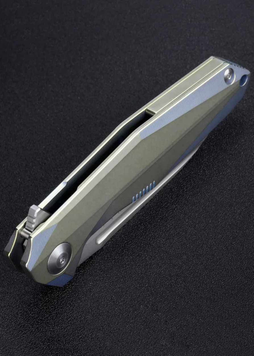 Taschenmesser Rikeknife 1504B-GB, Gold/Blau
