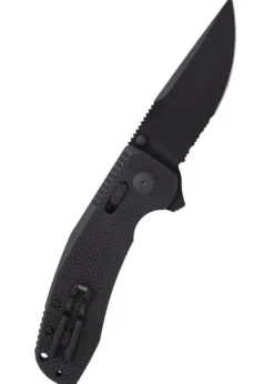 Taschenmesser SOG-TAC XR Blackout, Teil-Wellenschliff