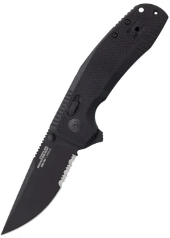 Taschenmesser SOG-TAC XR Blackout, Teil-Wellenschliff