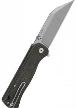 Taschenmesser Swordfish, stonewashed Klinge, brauner Micarta Griff