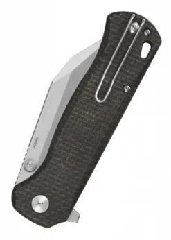 Taschenmesser Swordfish, stonewashed Klinge, brauner Micarta Griff