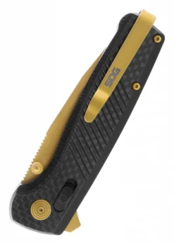 Taschenmesser Terminus XR LTE - Karbon & Gold, SOG