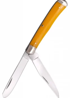 Taschenmesser Trapper, gelber Knochen-Griff